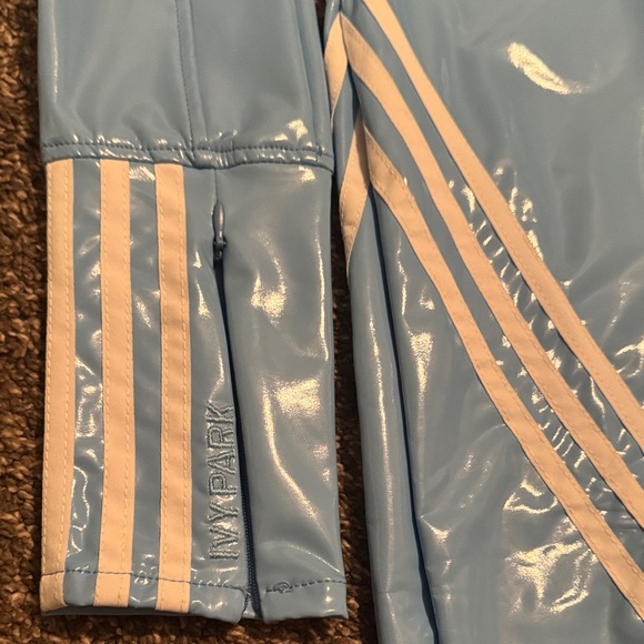 Adidas Ivy Park Light Blue Latex Dress - Picture 3 of 4
